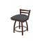Holland Bar Stool Co 18" Low Back Swivel Vanity Stool, Bronze Finish, Canter Storm Seat 41118BZ004 - alternate 1